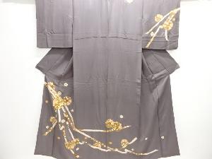 熨斗に花模様刺繍訪問着